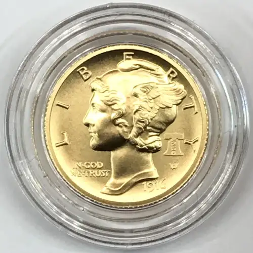 2026 Best of the US Mint Mercury Dime 1/10 oz Gold Coin & Silver Medal